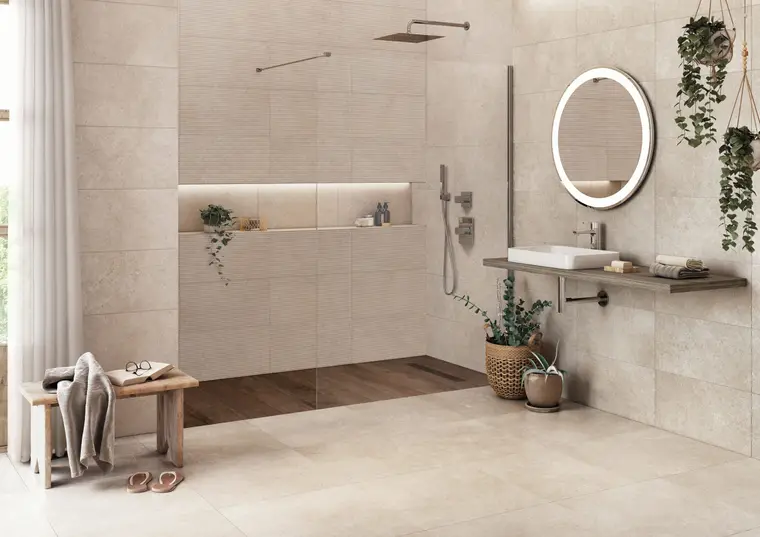 Roca Limestone — πορσελανάτο πλακάκι με όψη πέτρας