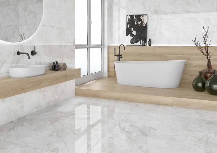 Roca Marble Paonazzo — πορσελανάτο πλακάκι με όψη μαρμάρου