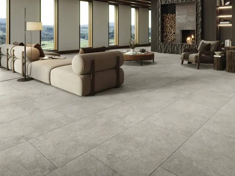 Rocersa Mineral — πορσελανάτο πλακάκι δαπέδου με όψη πέτρας, για εσωτερικούς και εξωτερικούς χώρους