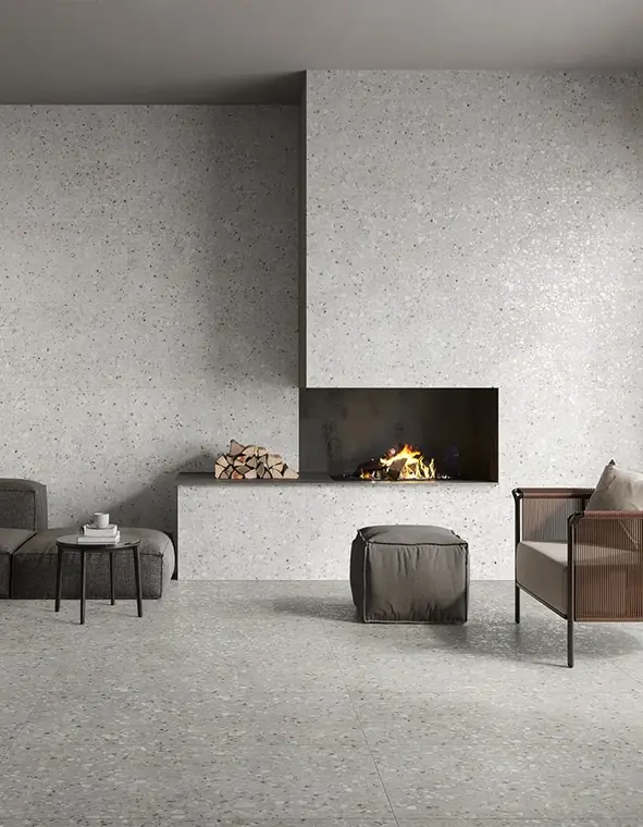 Saime Ceramiche Frammenta — ολόμαζο πορσελανάτο πλακάκι δαπέδου και τοίχου με όψη πέτρας, για εσωτερικούς και εξωτερικούς χώρους
