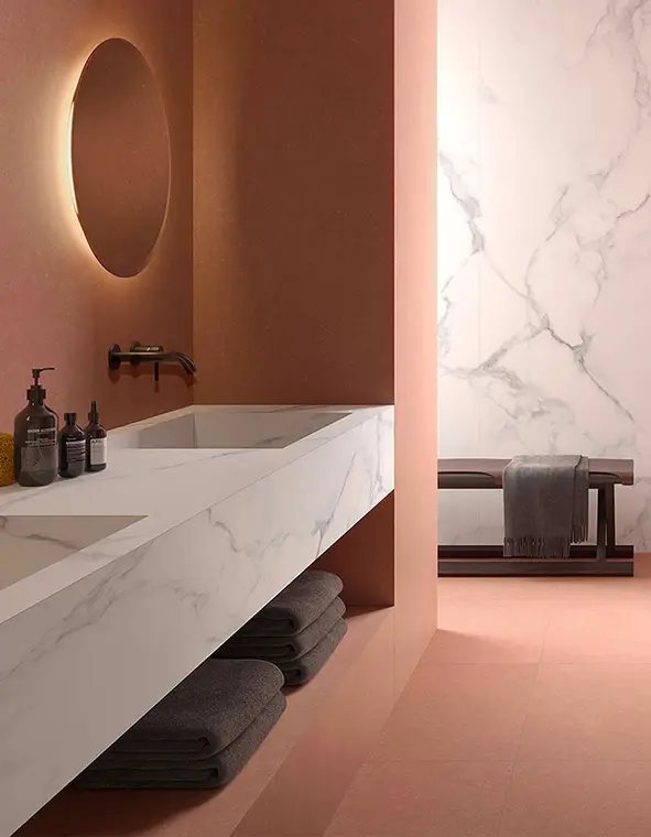 Saime Ceramiche Materia — ολόμαζο πορσελανάτο πλακάκι δαπέδου και τοίχου με όψη τσιμέντου