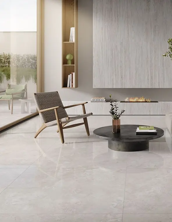 Saime Ceramiche Travertino — ολόμαζο πορσελανάτο πλακάκι δαπέδου και τοίχου με όψη τραβερτίνη