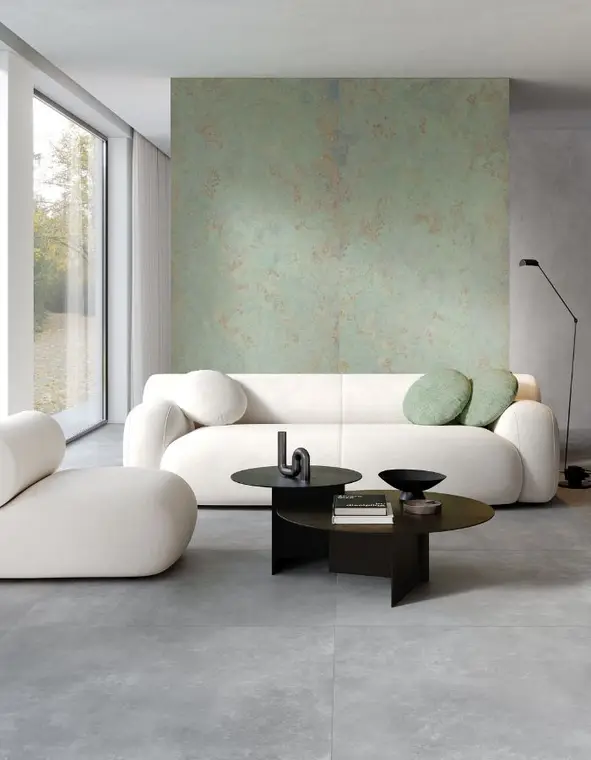 Saime Ceramiche Urban — ολόμαζο πορσελανάτο πλακάκι δαπέδου και τοίχου με όψη μετάλλου