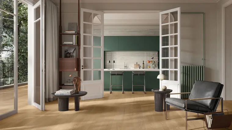 Ceramica Sant'Agostino Gracewood — πορσελανάτο πλακάκι δαπέδου και τοίχου με όψη ξύλου, για εσωτερικούς και εξωτερικούς χώρους