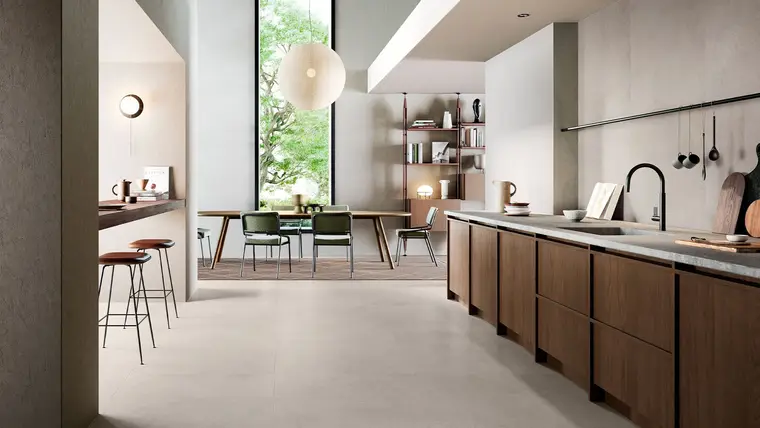 Ceramica Sant'Agostino Silkystone — πορσελανάτο πλακάκι δαπέδου και τοίχου με όψη πέτρας, για εσωτερικούς και εξωτερικούς χώρους