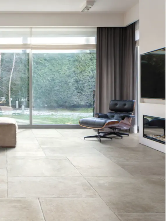 Πλακάκια SIL Ceramiche Languedoc — πορσελανάτο, πέτρα, ματ, 90×90 cm