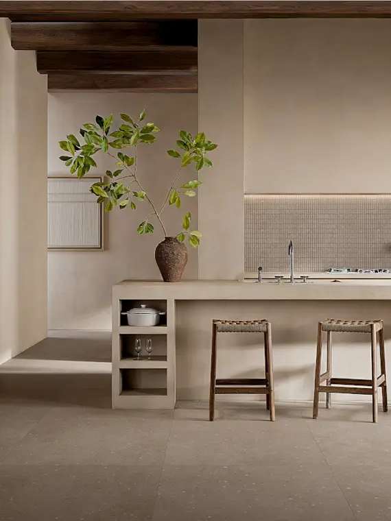 Πλακάκια SIL Ceramiche Pisé — πορσελανάτο, τσιμέντο, ματ, 60×120 cm