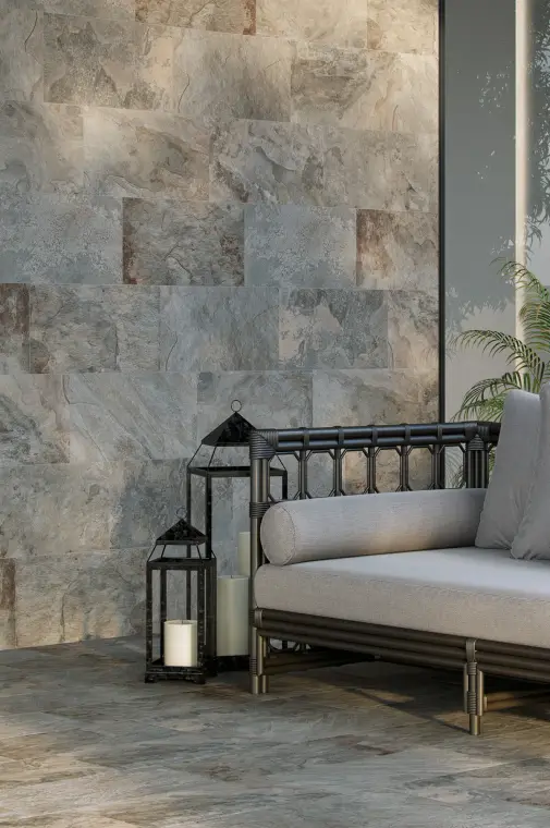 Undefasa Bali Stone — πορσελανάτο πλακάκι δαπέδου με όψη πέτρας, για εσωτερικούς και εξωτερικούς χώρους