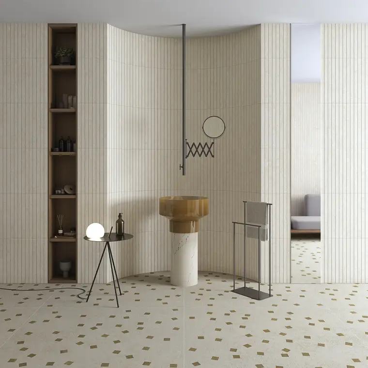 Πλακάκια Vives Ceramica Belgravia — κεραμικό λευκής πάστας, πέτρα, ματ, 45×120 cm
