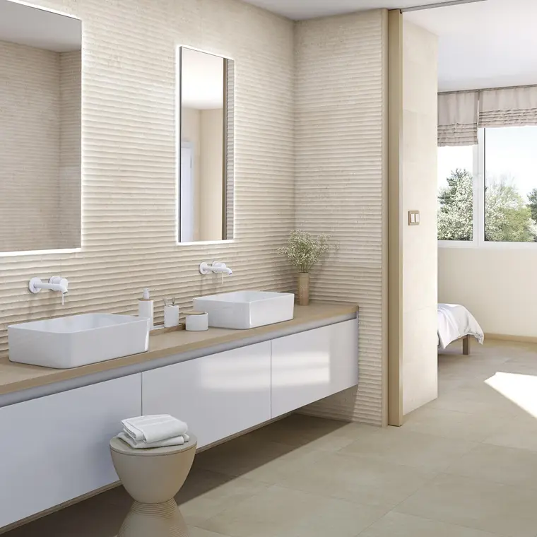 Πλακάκια Vives Ceramica Doha — κεραμικό λευκής πάστας, τσιμέντο, ματ, 32×99 cm