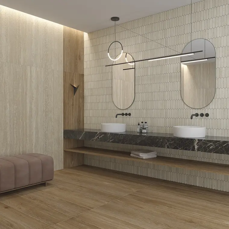 Vives Ceramica Oslo — πορσελανάτο πλακάκι δαπέδου και τοίχου με όψη ξύλου, για εσωτερικούς και εξωτερικούς χώρους
