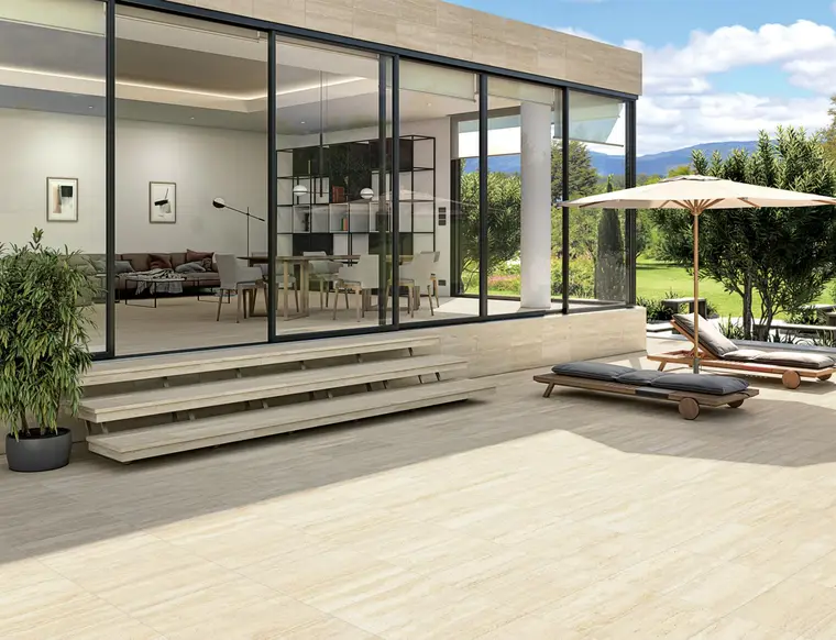 Vives Ceramica Paris — πορσελανάτο πλακάκι δαπέδου και τοίχου με όψη πέτρας, για εσωτερικούς και εξωτερικούς χώρους