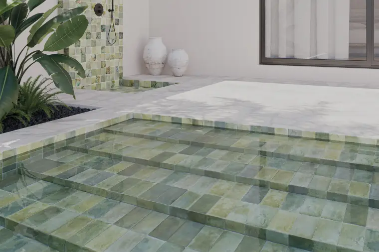 Πλακάκια WOW Design AQUA — πορσελανάτο, μονόχρωμο, ματ, 11×22 cm