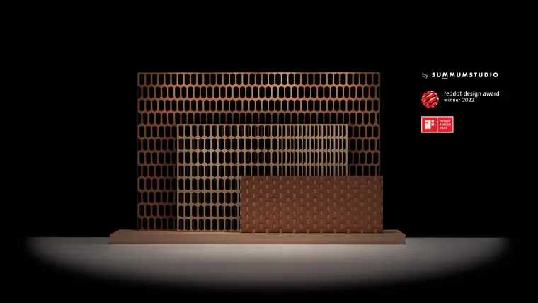 WOW Design ICON — κεραμικό πλακάκι κόκκινης πάστας με διακοσμητικό σχέδιο