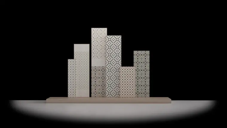 WOW Design TESSERAE — πορσελανάτο πλακάκι με όψη τσιμέντου