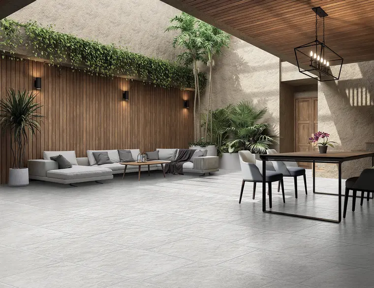 Πλακάκια Xclusive Ceramica Calcarea — πορσελανάτο ολόμαζο, πέτρα, ματ, 90×90 cm