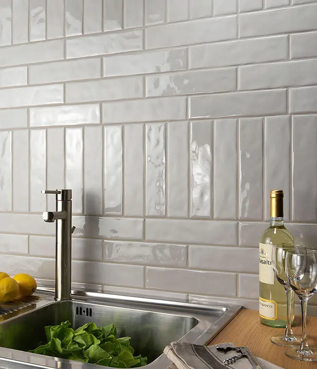 Πλακάκια Xclusive Ceramica Color Trend — πορσελανάτο, μονόχρωμο, γυαλιστερό, 6×25 cm