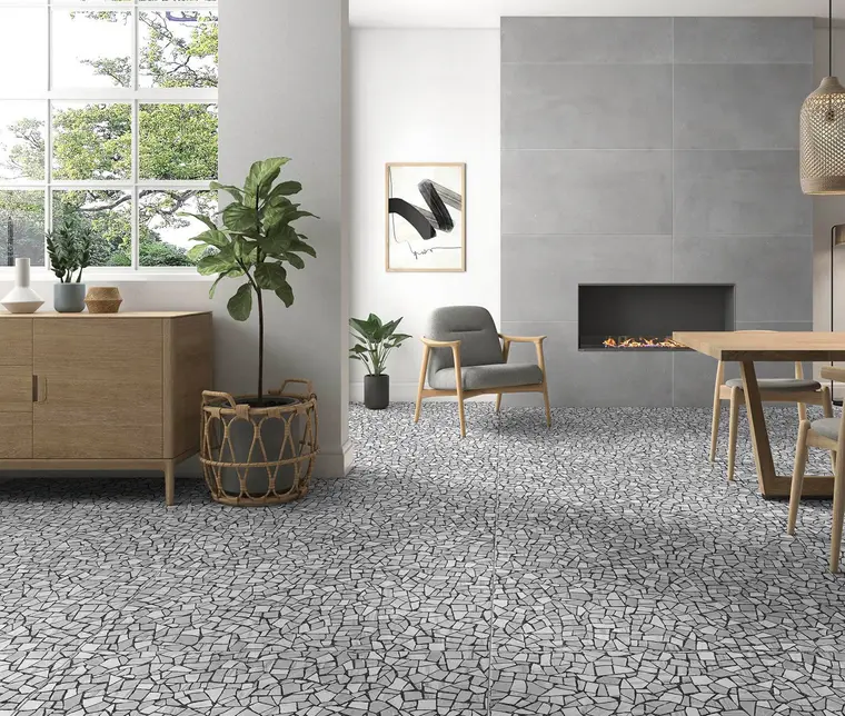 Xclusive Ceramica I Cocci — ολόμαζο πορσελανάτο πλακάκι δαπέδου και τοίχου με όψη terrazzo
