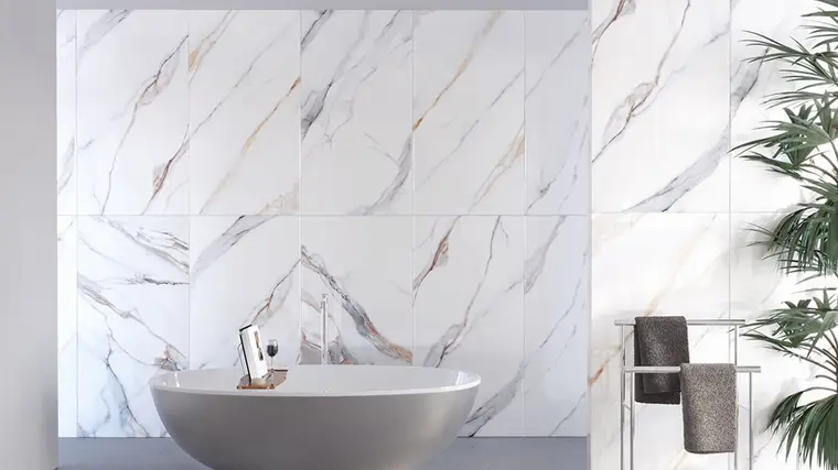 Yurtbay CALACATTA LUXE — πλακάκι δαπέδου και τοίχου με όψη μαρμάρου, για εσωτερικούς και εξωτερικούς χώρους